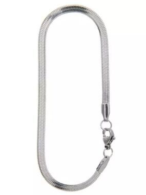 New 7” Jewelry Shoppe Stainless Steel Herringbone Chain Bracelet